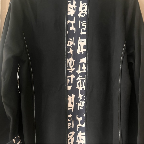 🏷️🆕🎉 totw • black & white soft suede abstract statement jacket - Picture 10 of 16